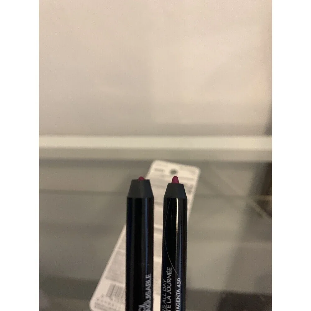 2 crayon lot Maybelline Master Drama CHROMATIC eye liner 430 Mighty Magenta